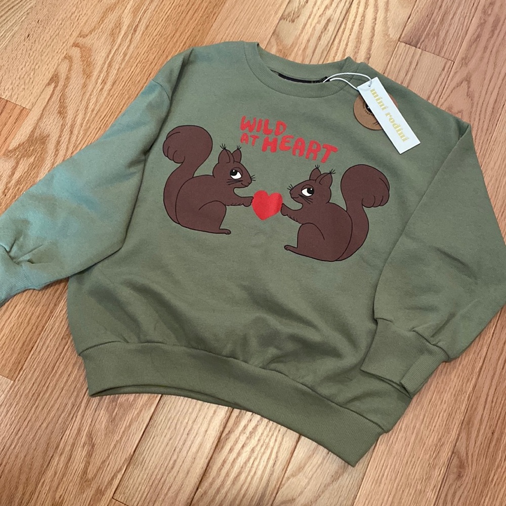 Mini Rodini wild at heart sweatshirt